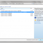 Select updates to install Select updates to install