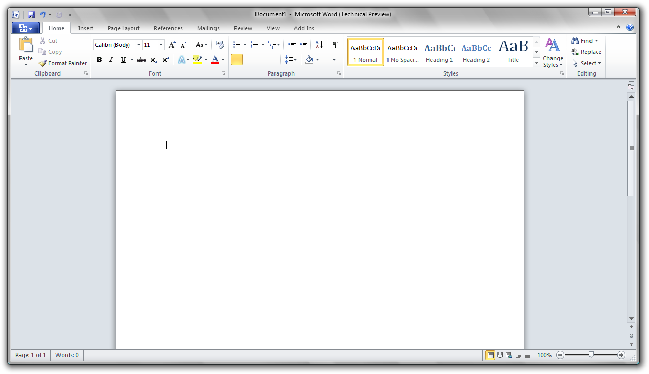 First looks at the Microsoft Office 2010 Technical Preview with ...